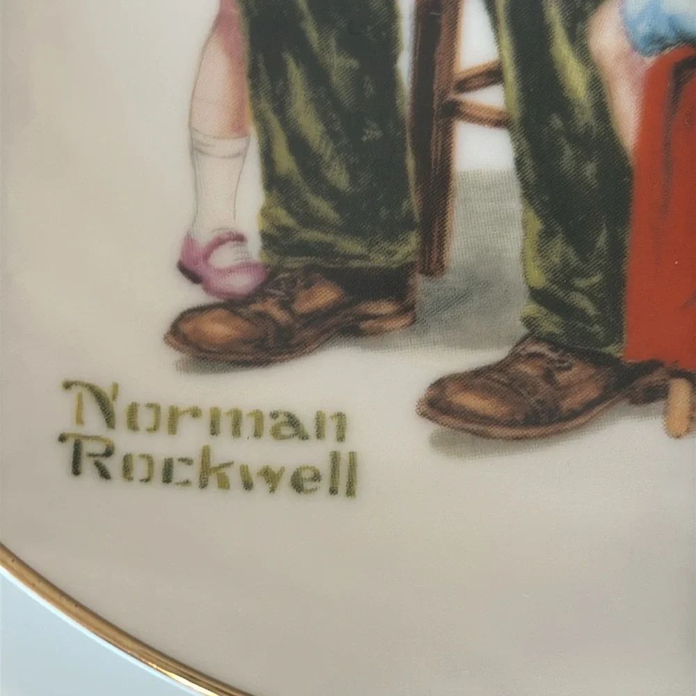 NORMAN ROCKWELL “The Toymaker” 1984 Collector Plate 6.5”